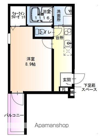 フジパレス百舌鳥駅南1番館(1K/1階)の間取り写真