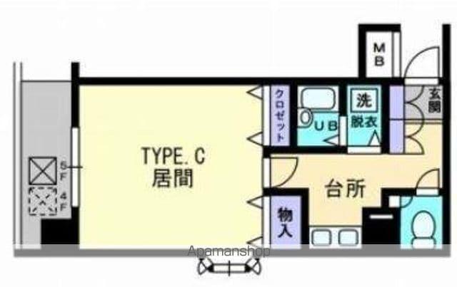 リマーク上之町(1K/7階)の間取り写真