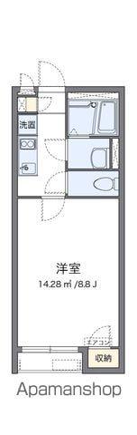 クレイノセンプリス(1K/2階)の間取り写真