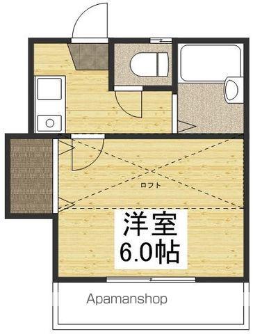 HI＇M竹田(1K/2階)の間取り写真