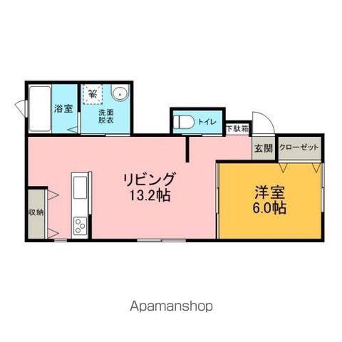 フュテュール(1LDK/1階)の間取り写真