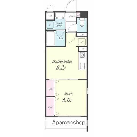 アイボリー(1LDK/3階)の間取り写真