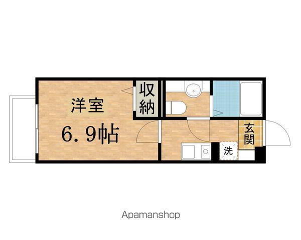 クレールメゾンⅡ(1K/2階)の間取り写真