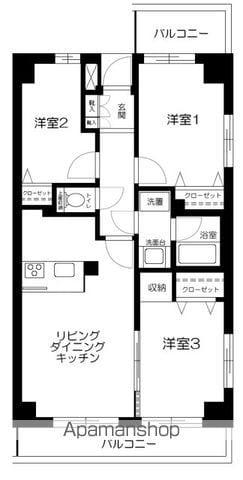 ESーGRANDE錦糸町(3LDK/4階)の間取り写真