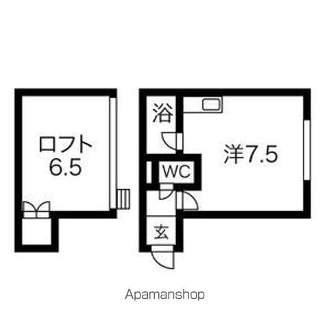 プルミエール(ワンルーム/1階)の間取り写真