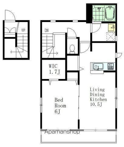 センチュリーハイム(1LDK/2階)の間取り写真