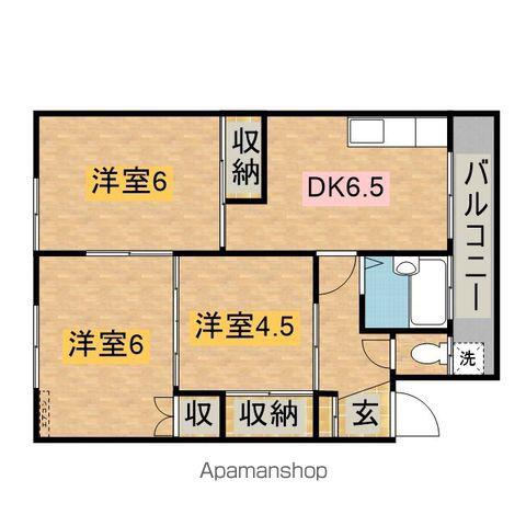 あゆかマンション(3DK/3階)の間取り写真
