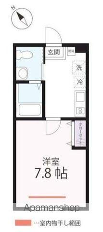 ハーミットクラブハウスSWING(1K/1階)の間取り写真