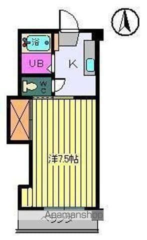 第40杉フラット(1K/3階)の間取り写真