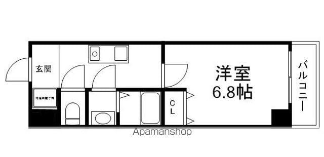 NASU8(1K/5階)の間取り写真