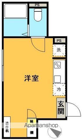 グランエッグス明大前(ワンルーム/1階)の間取り写真