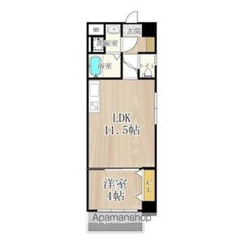 セントアミール南久宝寺(1LDK/8階)の間取り写真