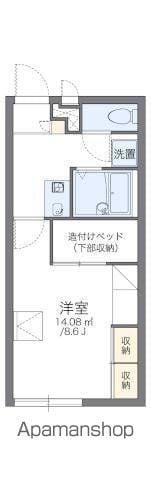 レオパレスMORI・A(1K/2階)の間取り写真