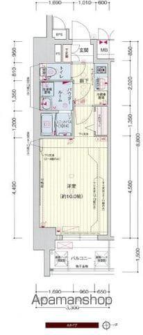 プレサンス上前津プレス(1K/11階)の間取り写真