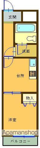 ライオンズマンション仲間町壱番館(1K/5階)の間取り写真