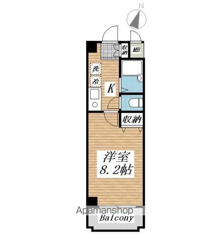 MAISON CELESTE(1K/3階)の間取り写真