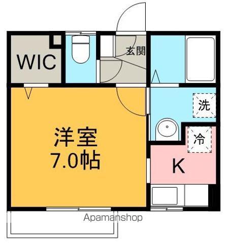 アネシス・ヤマシタ(ワンルーム/1階)の間取り写真