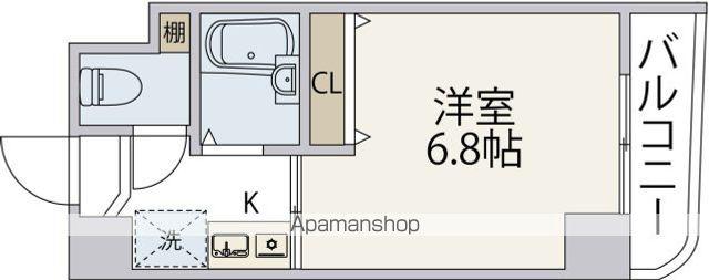 ソフィアコート住吉(1K/5階)の間取り写真