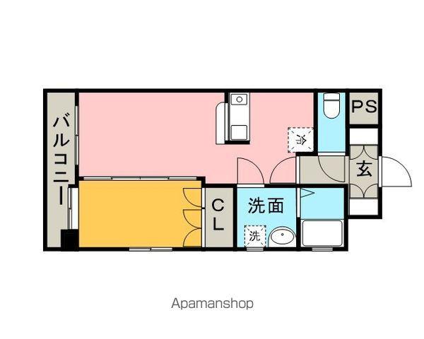 みついビル(1LDK/4階)の間取り写真