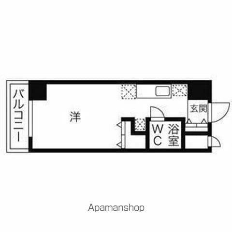 ラメール円山公園(1K/4階)の間取り写真