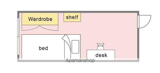 力行会館 国際館(ワンルーム/3階)の間取り写真