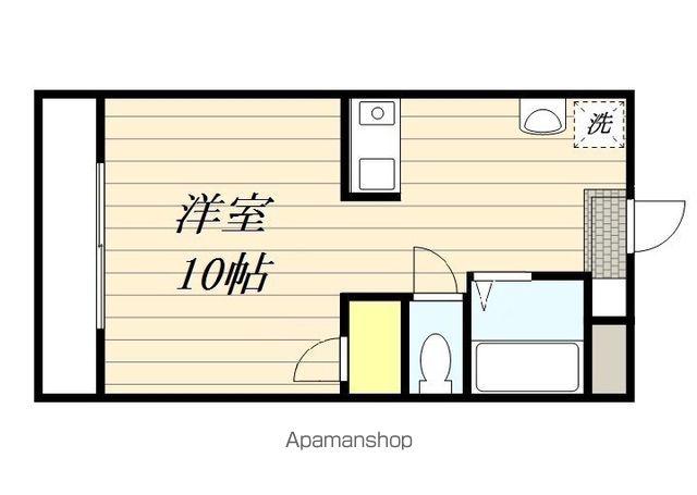 ハミルトン21(ワンルーム/3階)の間取り写真