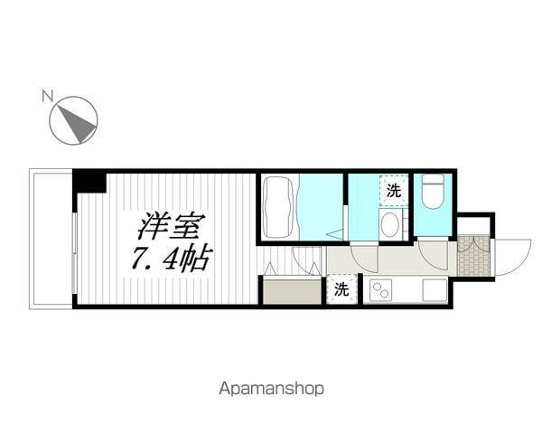 アークヒルズ横浜英町(1K/1階)の間取り写真