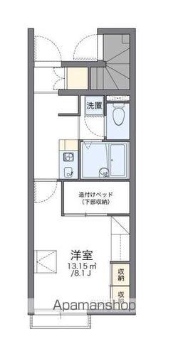 レオパレスF OHANA(1K/1階)の間取り写真