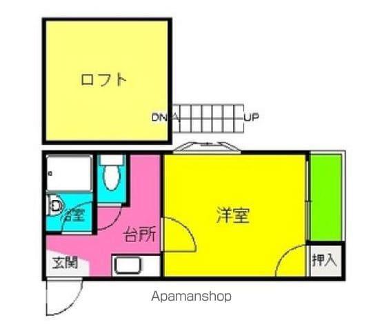 アネックスⅦ(1K/1階)の間取り写真