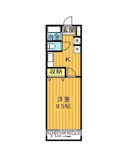 メゾン22(1K/1階)の間取り写真