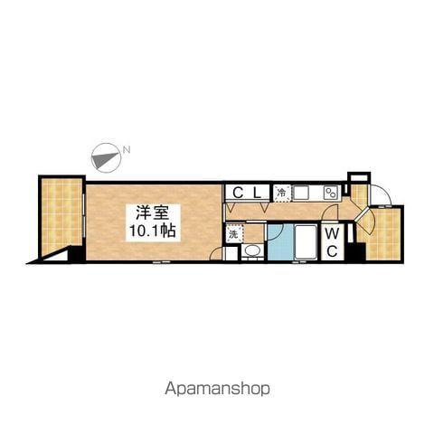 千種ライズ(1K/6階)の間取り写真