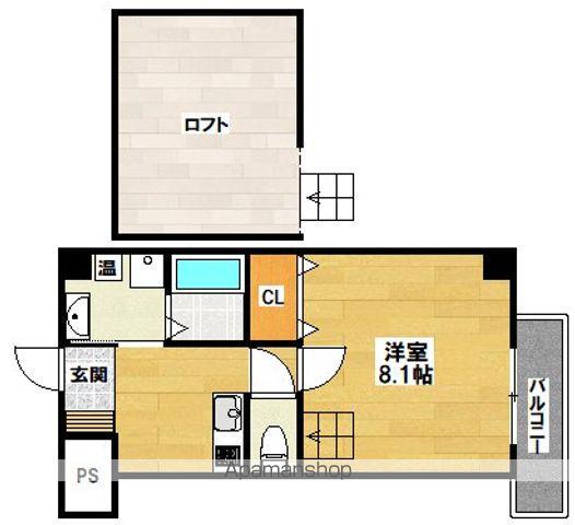 エヌエムスワサントオンズノース(1K/4階)の間取り写真