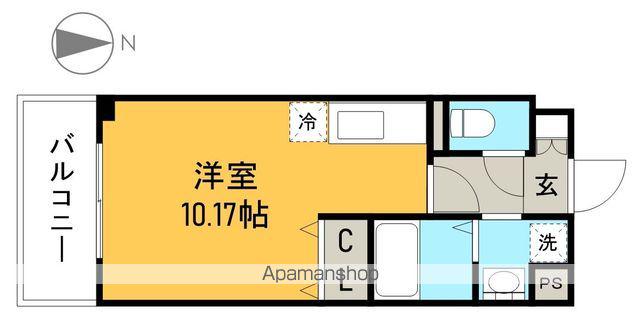 COCO北本町(ワンルーム/2階)の間取り写真