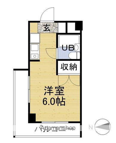 ゴールデンパーク豊島(ワンルーム/2階)の間取り写真