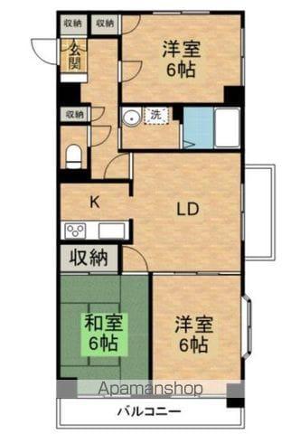 クレール・アルジャン(3LDK/3階)の間取り写真