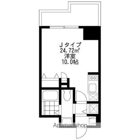 SIDEONE(ワンルーム/11階)の間取り写真
