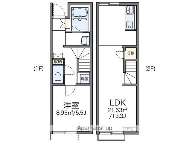 レオネクストエスペランザⅡ(1LDK/1階)の間取り写真