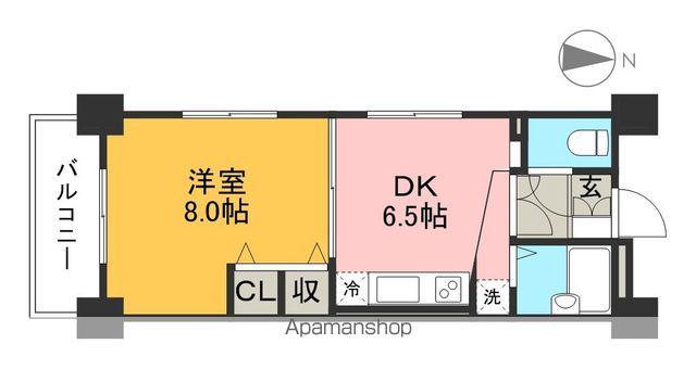 レガシィ21(1DK/5階)の間取り写真