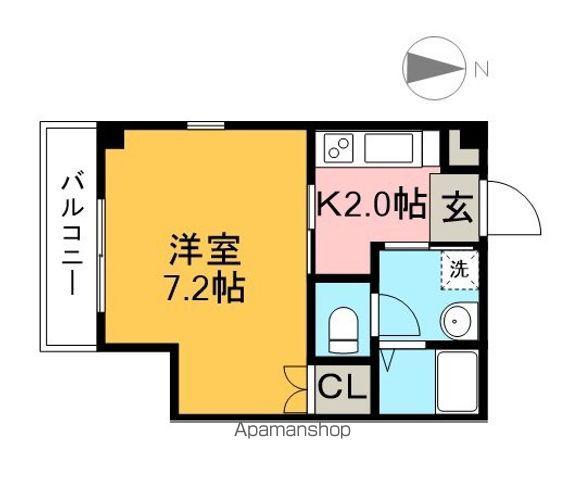 ARCADIA(1K/3階)の間取り写真