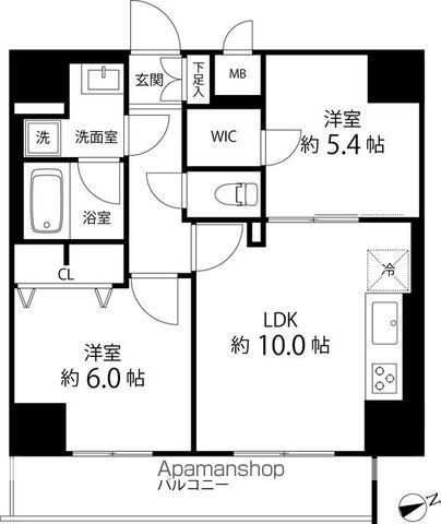 SAION町屋(2LDK/7階)の間取り写真