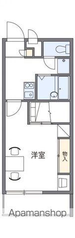 レオパレスクレール勝賀(1K/2階)の間取り写真