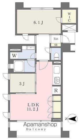 BRILLIA新宿若松町ID(1K/4階)の間取り写真