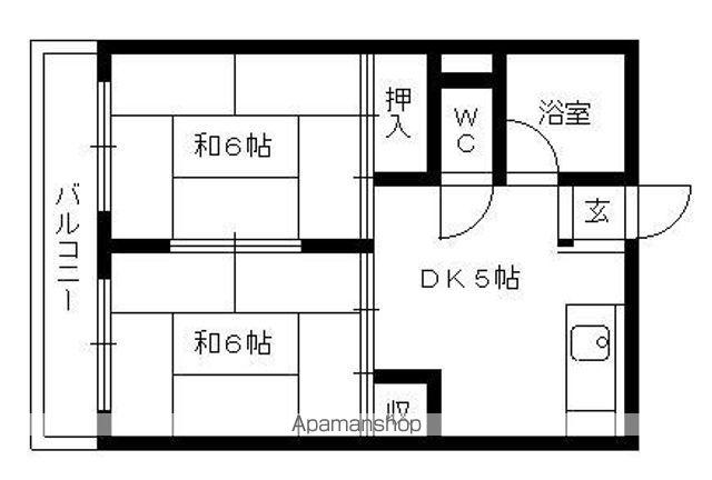 ルビーハイツ大森Ⅱ(1LDK/3階)の間取り写真