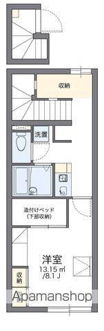 レオパレスサウスランド(1K/2階)の間取り写真
