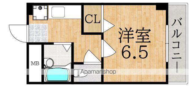 パティオ富雄(1K/2階)の間取り写真
