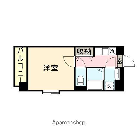 スカイコート博多駅前第2(1K/11階)の間取り写真