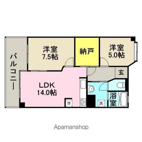 ロワールマンションアール板付弐番館(2SLDK/3階)の間取り写真