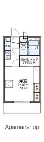 レオパレス浜野一丁目(1K/3階)の間取り写真