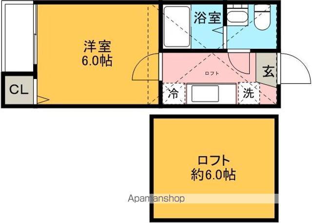 コーポLSR(1K/1階)の間取り写真