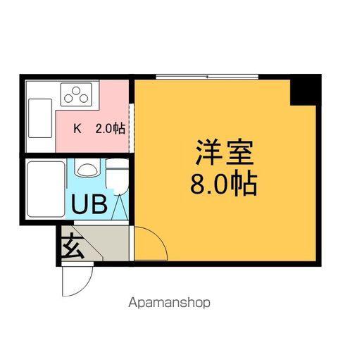 グリーンハイム(1K/5階)の間取り写真